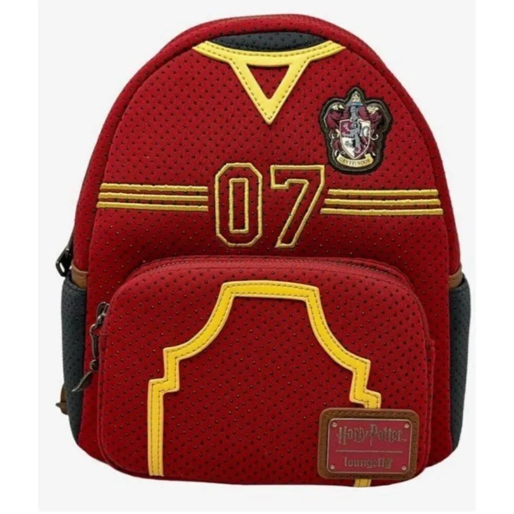 Loungefly Harry Potter Quidditch Uniform Cosplay Double Shoulder Bag Backpack